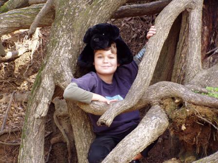 Justin clowning in the roots