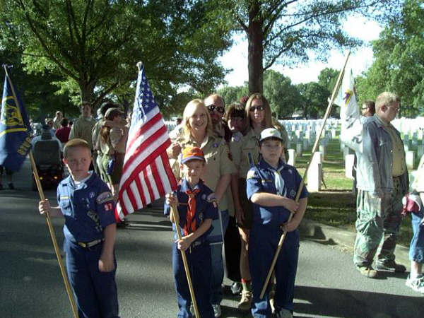 Cubs and Leaders from Pack 97 in attendance.